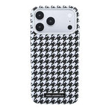 iPhone 17 Pro Max Karl Lagerfeld Houndtand Harpiksplade Cover - MagSafe-kompatibelt - Sort