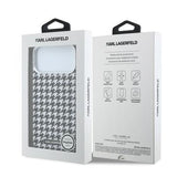 iPhone 17 Pro Max Karl Lagerfeld Houndtand Harpiksplade Cover - MagSafe-kompatibelt - Sort