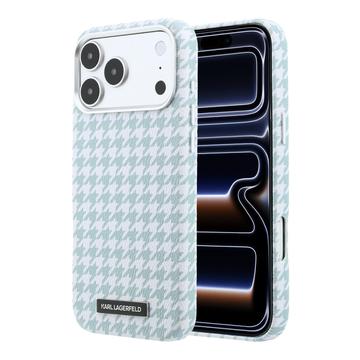 iPhone 17 Pro Max Karl Lagerfeld Houndtand Harpiksplade Cover - MagSafe-kompatibelt - Blå