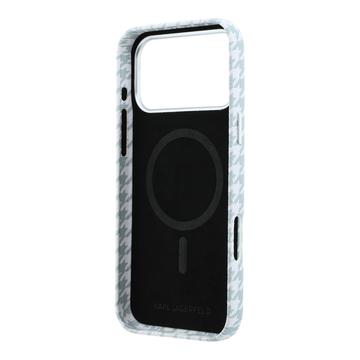 iPhone 17 Pro Max Karl Lagerfeld Houndtand Harpiksplade Cover - MagSafe-kompatibelt - Blå