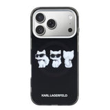 iPhone 17 Pro Max Karl Lagerfeld IML Choupette Trio Watercolor Cover - MagSafe-kompatibelt - Sort