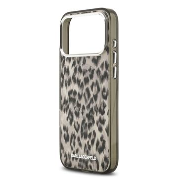 iPhone 17 Pro Max Karl Lagerfeld IML Leopard Cover - MagSafe-kompatibel - Brun