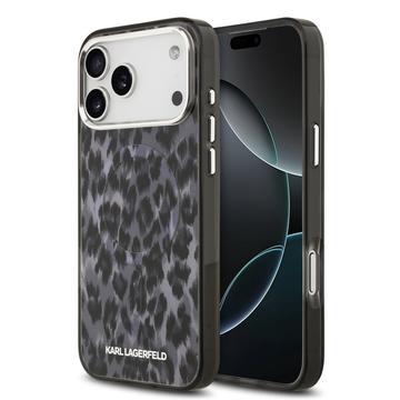 iPhone 17 Pro Max Karl Lagerfeld IML Leopard Cover - MagSafe-kompatibel - Grå