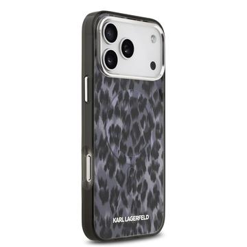 iPhone 17 Pro Max Karl Lagerfeld IML Leopard Cover - MagSafe-kompatibel - Grå