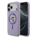 iPhone 17 Pro Max Karl Lagerfeld Karl and Choupette MagSafe Cover i flydende silikone - Lilla