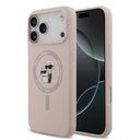 iPhone 17 Pro Max Karl Lagerfeld Karl and Choupette MagSafe Cover i flydende silikone - Pink