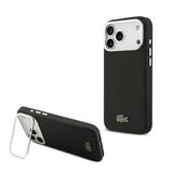 iPhone 17 Pro Max Lacoste Iconic Petit Pique Kamerastativ Cover - MagSafe-kompatibel - Sort