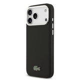 iPhone 17 Pro Max Lacoste Iconic Petit Pique Kamerastativ Cover - MagSafe-kompatibel - Sort