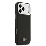 iPhone 17 Pro Max Lacoste Iconic Petit Pique Kamerastativ Cover - MagSafe-kompatibel - Sort