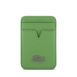 iPhone 17 Pro Max Lacoste Iconic Petit Pique MagSafe cover og magnetisk kortholder - Grøn