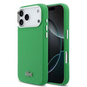 iPhone 17 Pro Max Lacoste Iconic Petit Pique Metal Logo Cover - MagSafe-kompatibelt - Grøn