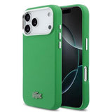 iPhone 17 Pro Max Lacoste Iconic Petit Pique Metal Logo Cover - MagSafe-kompatibelt - Grøn