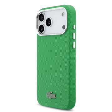 iPhone 17 Pro Max Lacoste Iconic Petit Pique Metal Logo Cover - MagSafe-kompatibelt - Grøn