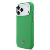 iPhone 17 Pro Max Lacoste Iconic Petit Pique Metal Logo Cover - MagSafe-kompatibelt - Grøn