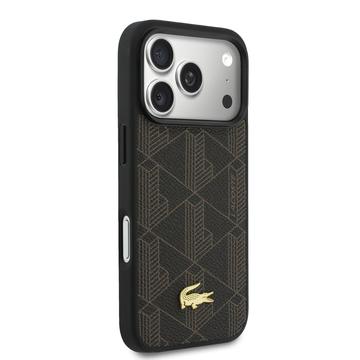 iPhone 17 Pro Max Lacoste PVC Blend MagSafe cover og magnetisk kortholder - brun