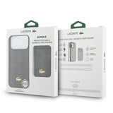 iPhone 17 Pro Max Lacoste PVC Blend MagSafe cover og magnetisk kortholder - brun