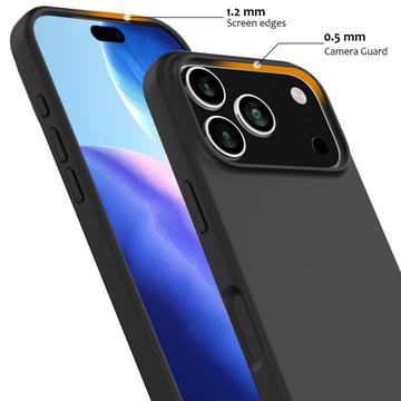 iPhone 17 Pro Max Liquid Silikone Cover - MagSafe Kompatibel - Sort