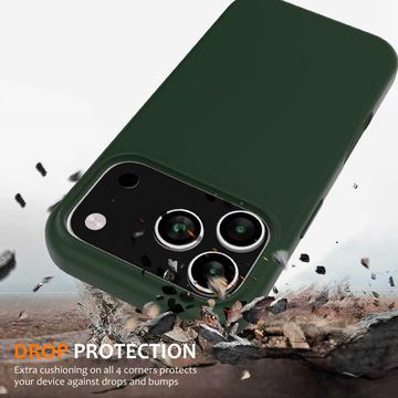 iPhone 17 Pro Max Liquid Silikone Cover - MagSafe Kompatibel - Mørkegrøn
