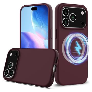 iPhone 17 Pro Max Liquid Silikone Cover - MagSafe Kompatibel - Vinrød