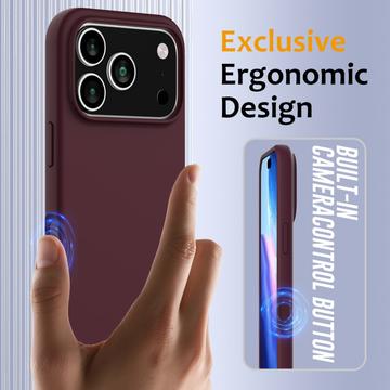 iPhone 17 Pro Max Liquid Silikone Cover - MagSafe Kompatibel - Vinrød