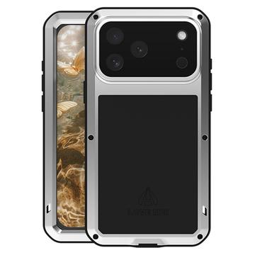 iPhone 17 Pro Max Love Mei Powerful Hybrid Cover - Sølv