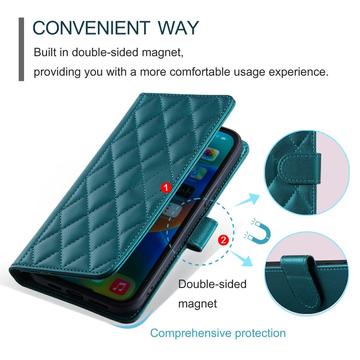 iPhone 17 Pro Max Luksus Vatteret Pung - Grøn