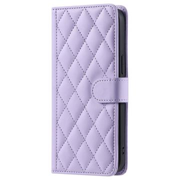 iPhone 17 Pro Max Luksus Vatteret Pung - Lilla