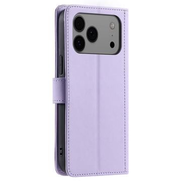 iPhone 17 Pro Max Luksus Vatteret Pung - Lilla