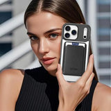 iPhone 17 Pro Max MagSafe Cover med kortholder - sort / gennemsigtig