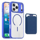 iPhone 17 Pro Max MagSafe Cover med kortholder - safir / gennemsigtig