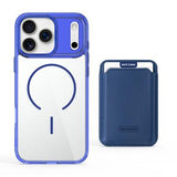 iPhone 17 Pro Max MagSafe Cover med kortholder - safir / gennemsigtig