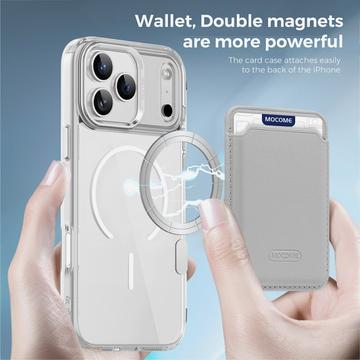 iPhone 17 Pro Max MagSafe Cover med kortholder - gennemsigtig