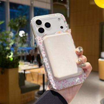 iPhone 17 Pro Max magnetisk cover med indlejrede rhinsten - Kanin