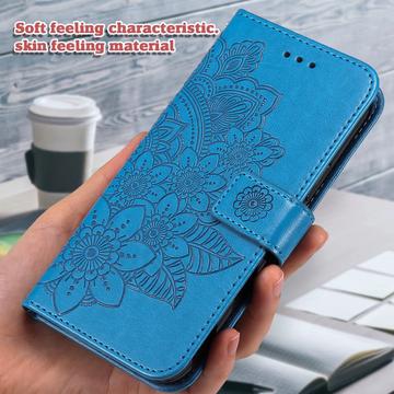 iPhone 17 Pro Max Mandala Series Etui med Pung - Blå