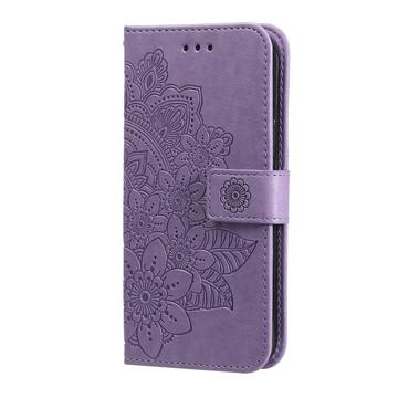 iPhone 17 Pro Max Mandala Series Etui med Pung - Lilla
