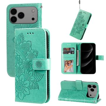 iPhone 17 Pro Max Mandala Series Etui med Pung - Grøn