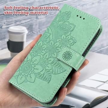 iPhone 17 Pro Max Mandala Series Etui med Pung - Grøn