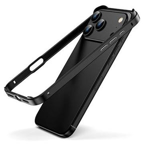 iPhone 17 Pro Max Metalkofanger med forhøjede kanter - Sort