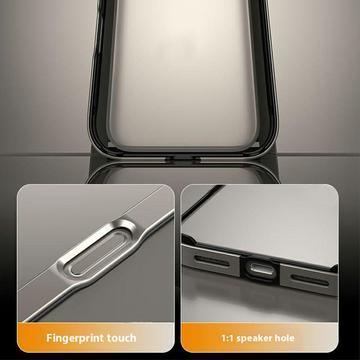 iPhone 17 Pro Max Metalkofanger med forhøjede kanter - Sølv