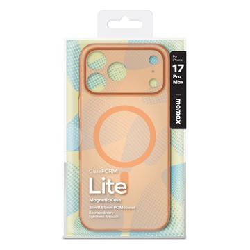 iPhone 17 Pro Max Momax CaseForm Lite MagSafe cover - gennemsigtig orange