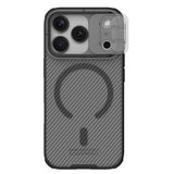 iPhone 17 Pro Max Nillkin CamShield Pro Magnetic Hybrid Cover - Gennemsigtig sort