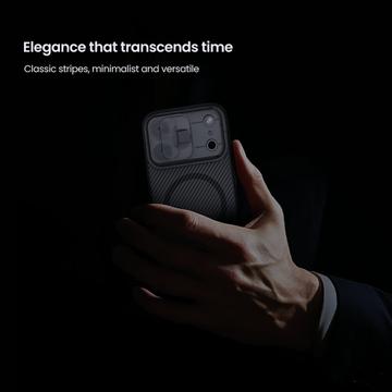 iPhone 17 Pro Max Nillkin CamShield Pro Magnetic Hybrid Cover - Gennemsigtig sort