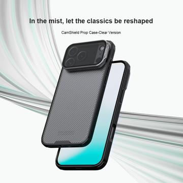 iPhone 17 Pro Max Nillkin CamShield Prop Hybrid Cover - Gennemsigtig sort