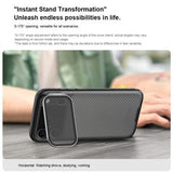 iPhone 17 Pro Max Nillkin CamShield Prop Hybrid Cover - Gennemsigtig sort