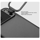 iPhone 17 Pro Max Nillkin CamShield Prop Hybrid Cover - Gennemsigtig sort