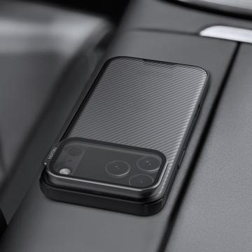 iPhone 17 Pro Max Nillkin CamShield Prop Hybrid Cover - Gennemsigtig sort