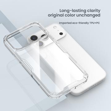 iPhone 17 Pro Max Nillkin Nature TPU Pro Hybrid Cover - Gennemsigtig