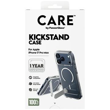 iPhone 17 Pro Max PanzerGlass Care Kickstand Cover - MagSafe-kompatibel - Gennemsigtig