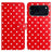 iPhone 17 Pro Max Pung Etui med Prikket Mønster - Rød