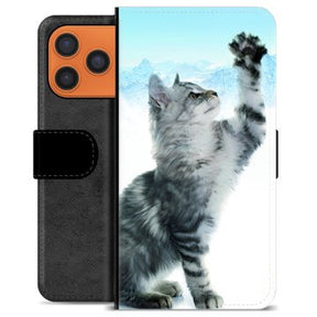 iPhone 17 Pro Max Premium Flip Cover med Pung - Kat